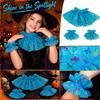 Sequins Neck Scarf and Wristband Set for Halloween Costume and Party Performance