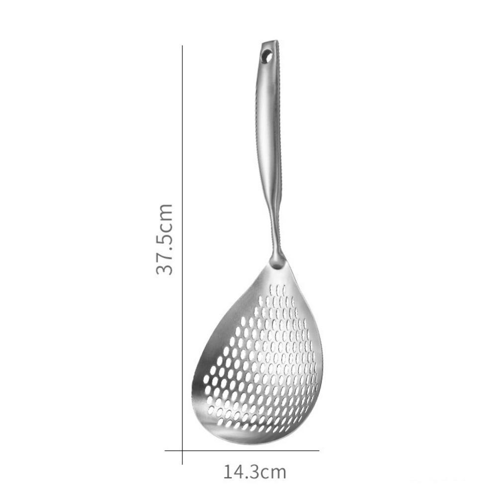New Large Colander Durable Heavy Duty Skimmer Spoon Stainless Steel Food Strainer Spoon For Frying and Cooking