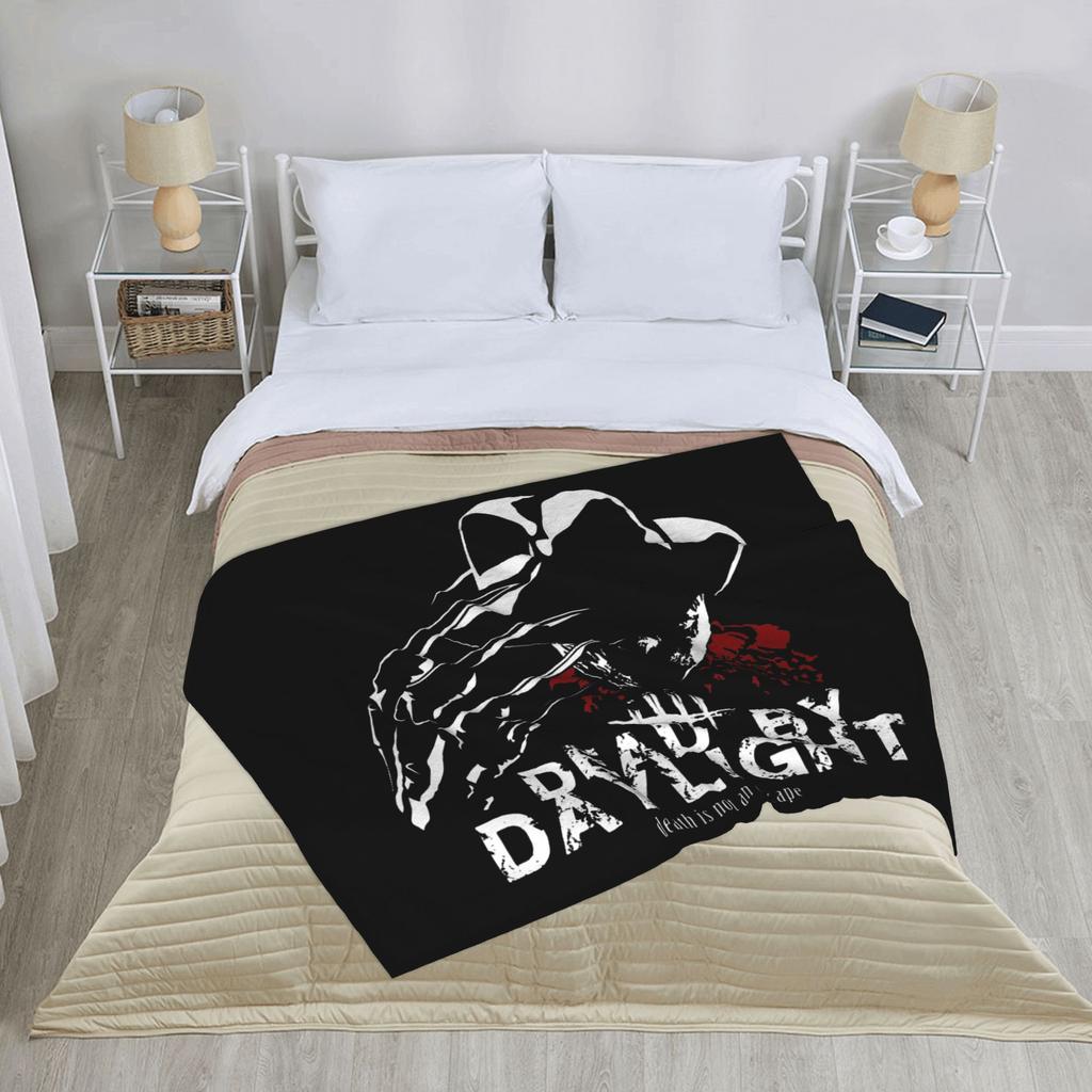 Dead by daylight Blankets Coral Fleece Plush Horror Trapper Killers Game Portable Soft Throw Blanket for Home Bedroom Bedspread