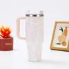 Good Quality 304 Stainless Steel High-value 40oz Bingba Cup Outdoor Portable with Handle Straw Thermos Cup