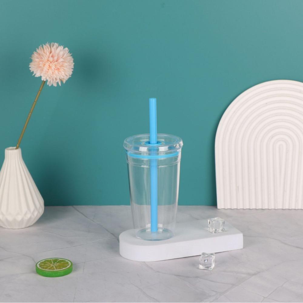 450ml Coffee Cup Reusable Car Tumbler Fashion Straw Cup Home