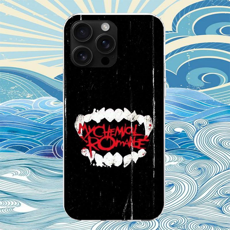 My Chemical Romance MCR Handyhülle Für iPhone 11 12 13 Mini 14 15 Plus 17 Air 16 Pro Max 16E 7 8 SE 2020 Benutzerdefinierte Druckabdeckung