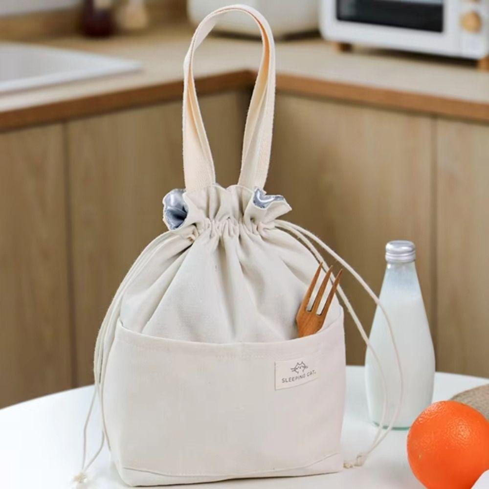 Alufolie-Einsatz Lunchbox Isolierbeutel Japanischer Stil Reisschale Aufbewahrungstasche für den täglichen Gebrauch