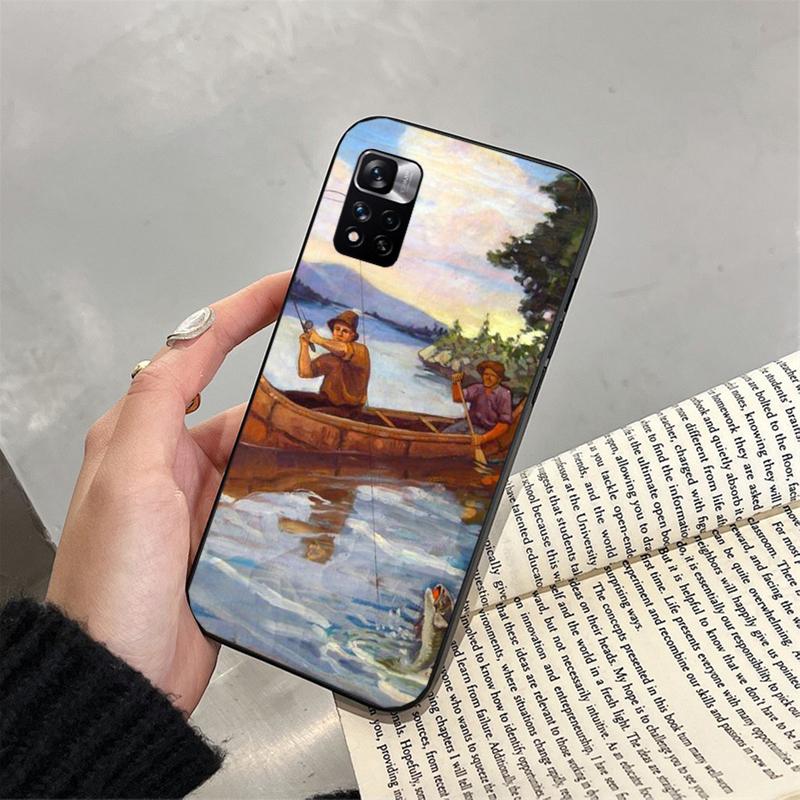 Bass Fish Fisherman Phone Case For Xiaomi Redmi Note 13 12 Pro 11S 11 10 Pro 10S 12S Redmi 10 9C 13C