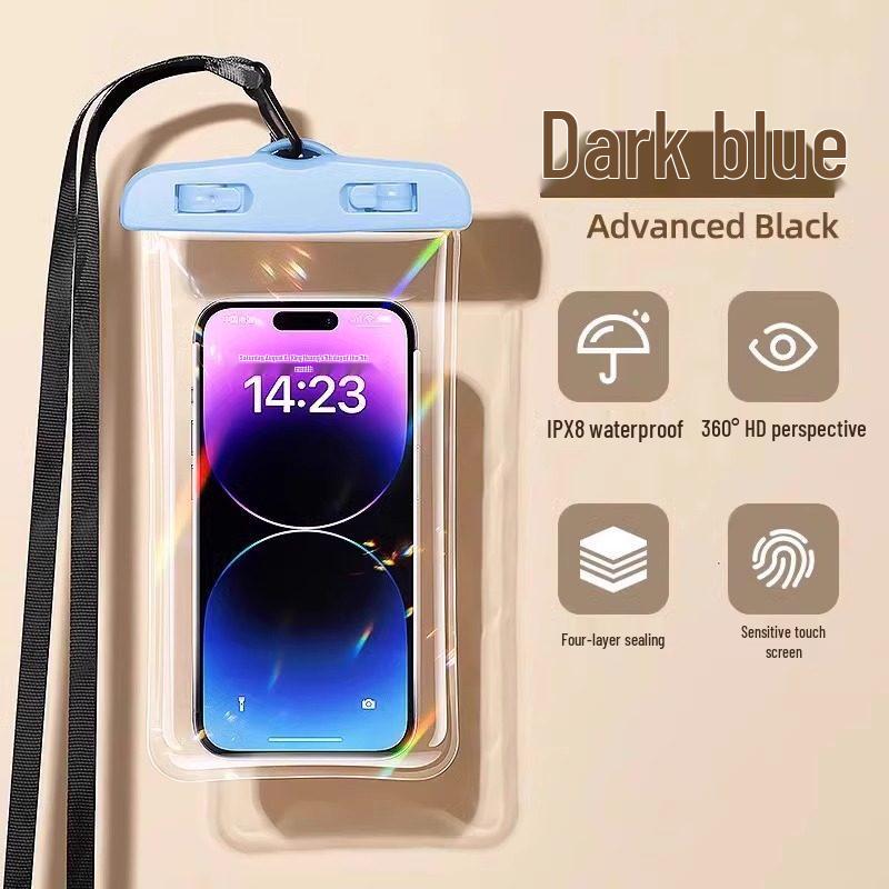 Touchscreen-Compatible Waterproof Phone Bag for Swimming, Riding, Beach, Diving One Size