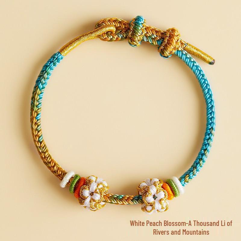 

Тысяча ли рек и гор Ландыш Персиковый цвет DIY Браслет: Полуфабрикат Плетеный Бисерный Шнур Ручной Работы