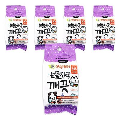 Etipet Pet Tear Stain Cleaning Sheet 30p, 150g, 5 Pieces, Korean Pet Shampoo