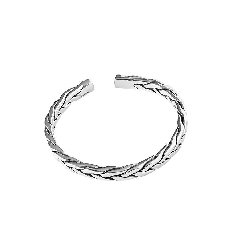 1pc Vintage Woven Twist Simple Bracelets for Women Couples Minimalist Classic Jewelry Gift Party Accessories