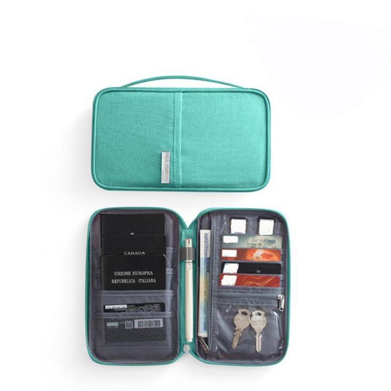 Multifunctional Briefcase Office Waterproof Document Storage Bag Business Trip Bank Card Passport Organizer Travel Accessory
