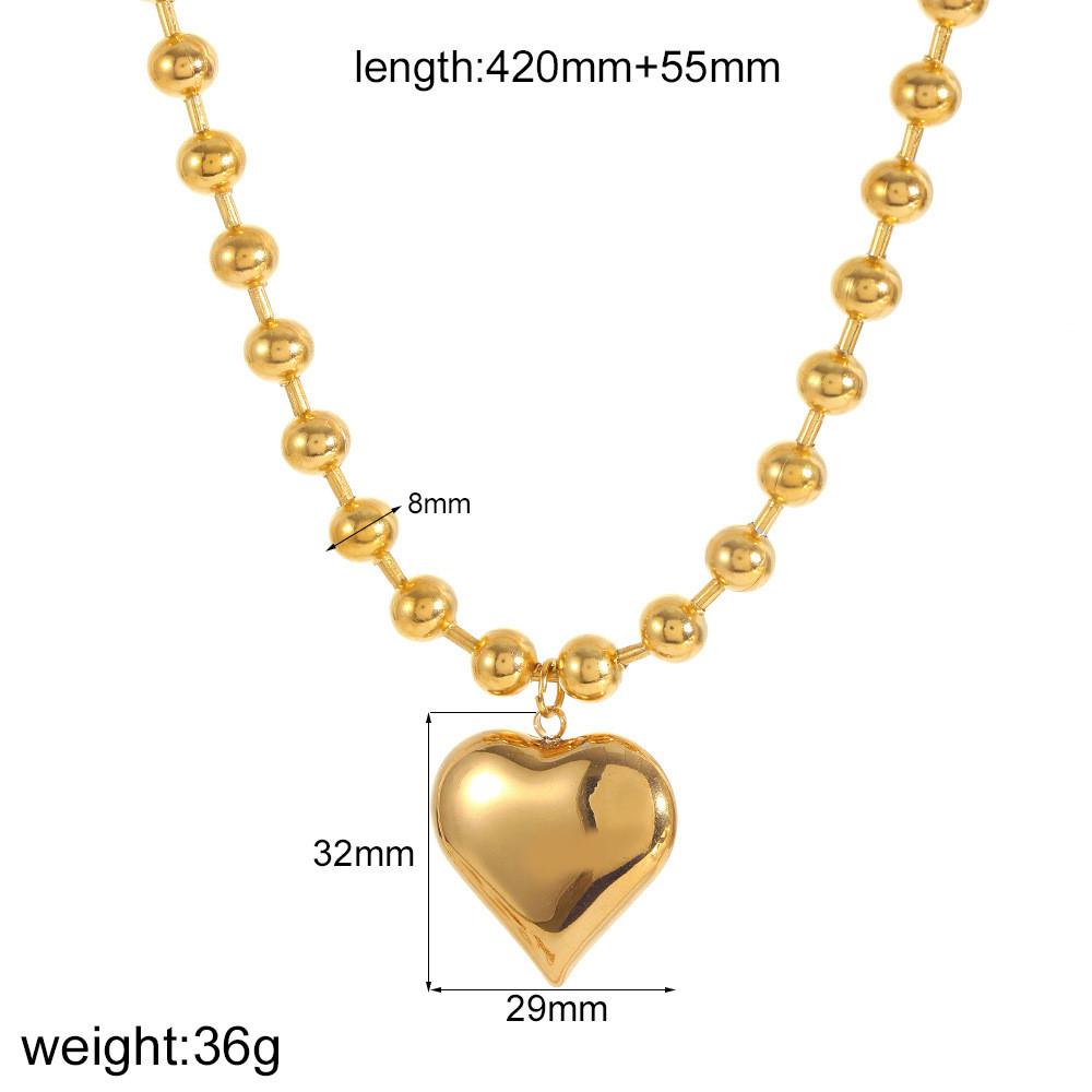 Style Heart Necklace For Women Stainless Steel Durable Jewelry Gift For Fashion Lovers
