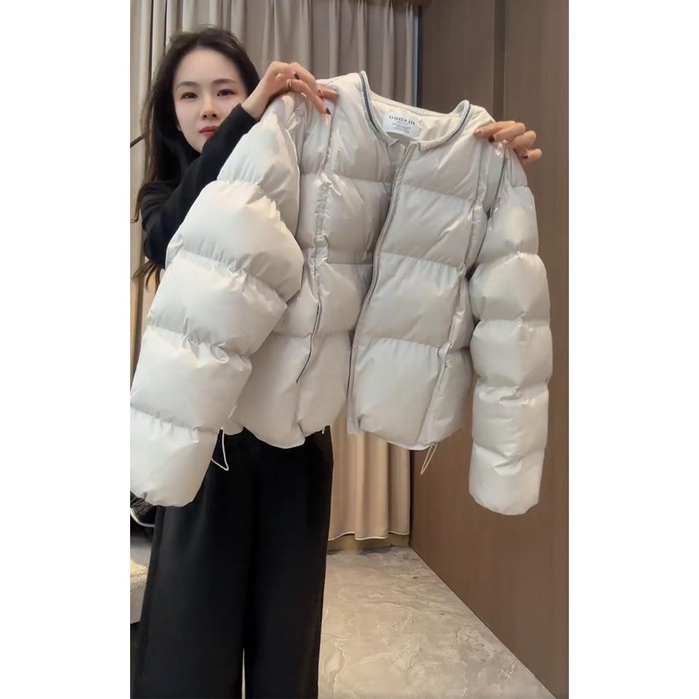 

2025 Trendy Korean-Style Chic Winter Short Cotton Padded Jacket M (95-105 Jin)