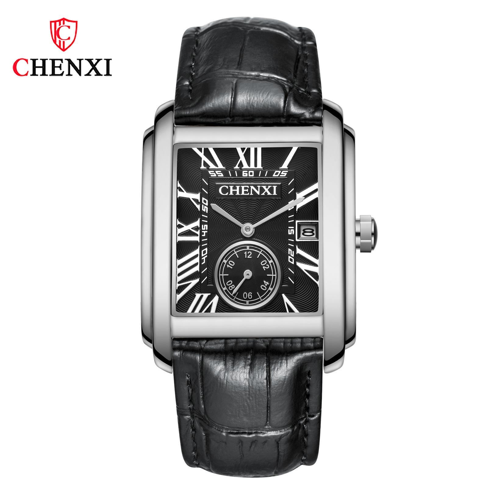 

Watch Dawn Square Quartz Watch 8216 Belt Watch Male
