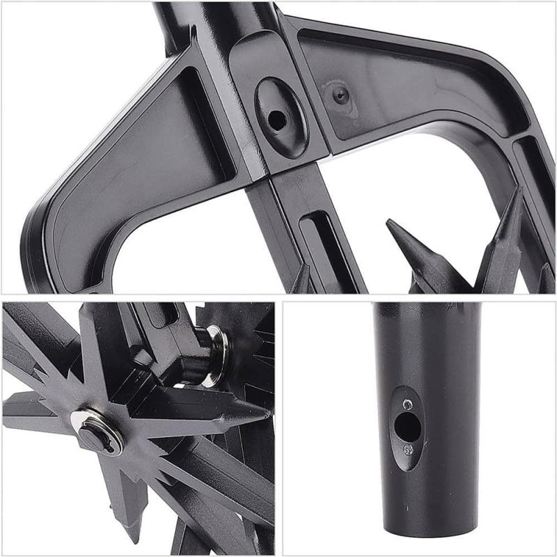 Motocultor Rotativ de Grădină 2 în 1, Scarificator de Gazon, Aerator de Sol, Unealtă de Grădinărit, Plivit, Săpat, Unealtă de Răsturnat Iarba, Aerator de Sol Afânat