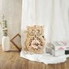ROBOTIME ROKR Owl Clock Mechanical Gears 3D Wooden Puzzle LK503