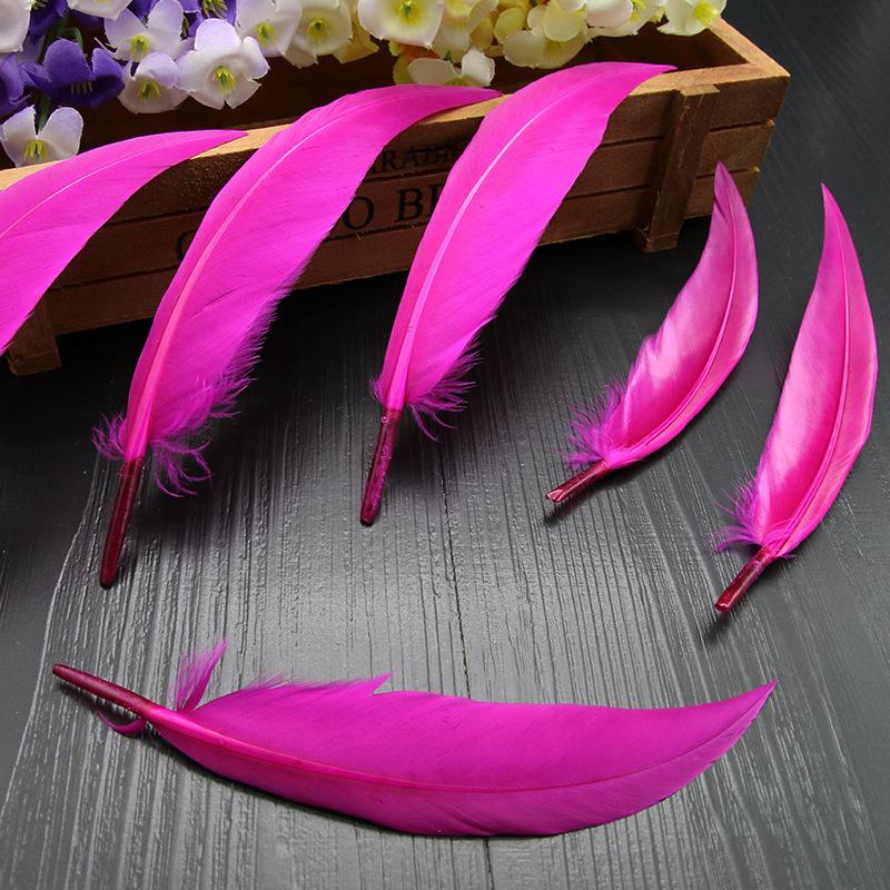 50Pcsdiy Scimitar Feather Colored Feather Handicrafts Jewelry Accessories Material Feather