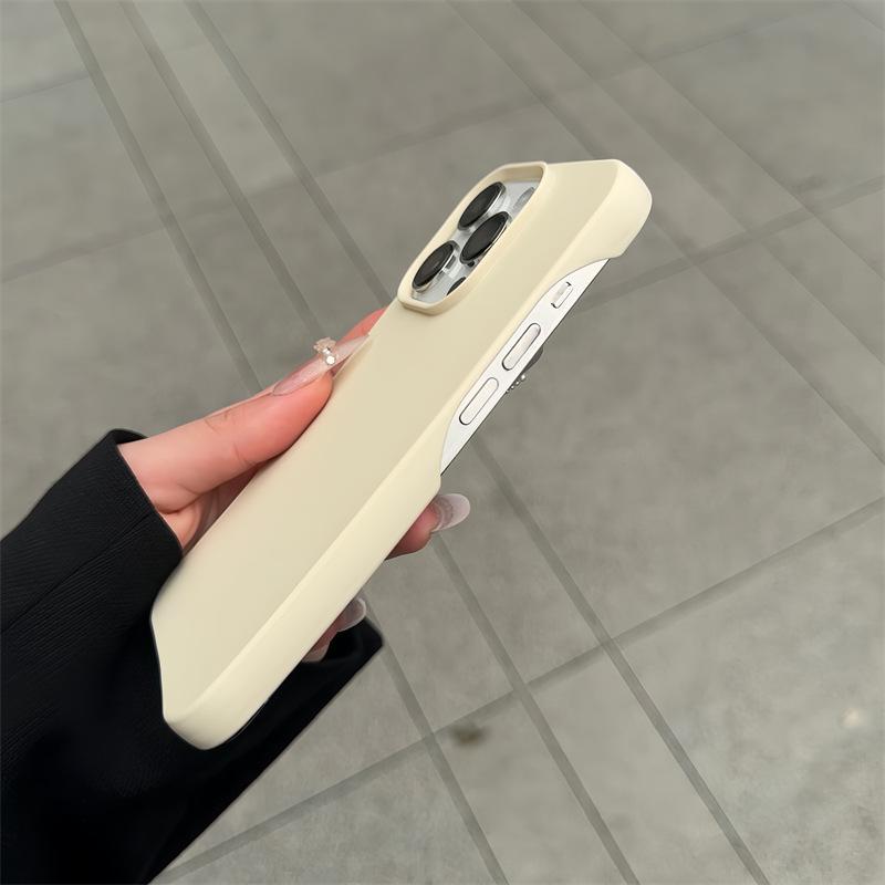 Pachet jumătate Skin-scrub IPhone 16pro Carcasă Moale Apple 15 Fără Margini 13 Culoare Solidă 12