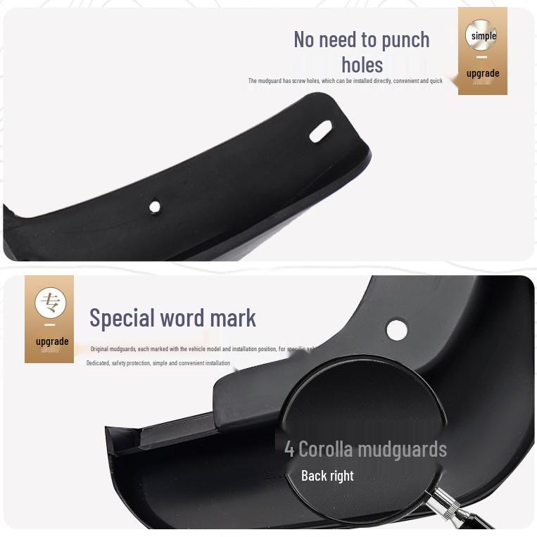 Chevrolet Cruze Mudguards (2019-2023) - Durable Tire Protectors