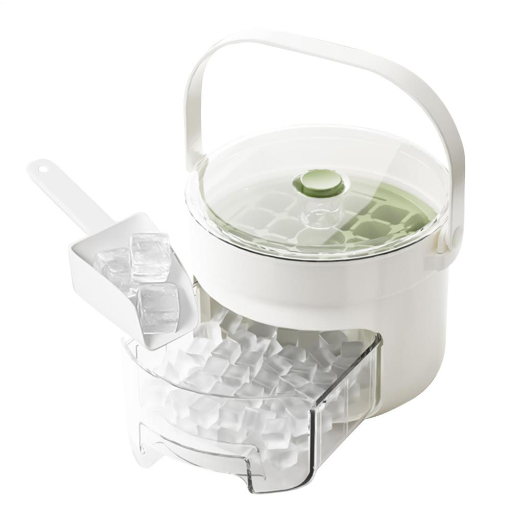 Ice Freezer Tray Double-Layer Chilling Cube Making Mold Press-Type Design Ice Making Tool For Kitchen Camping Picnic Gathering