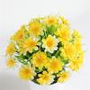 Plastic Daisy Round Bonsai Sunflower Pot Artificial Flowers With Vase Set Home Decor Wedding Decoration Potted Plants