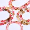 30-60Pcs 4/6/8/10mm Natural Watermelon Peel Smooth Round Loose Bead Beads Make DIY Bracelet Necklace