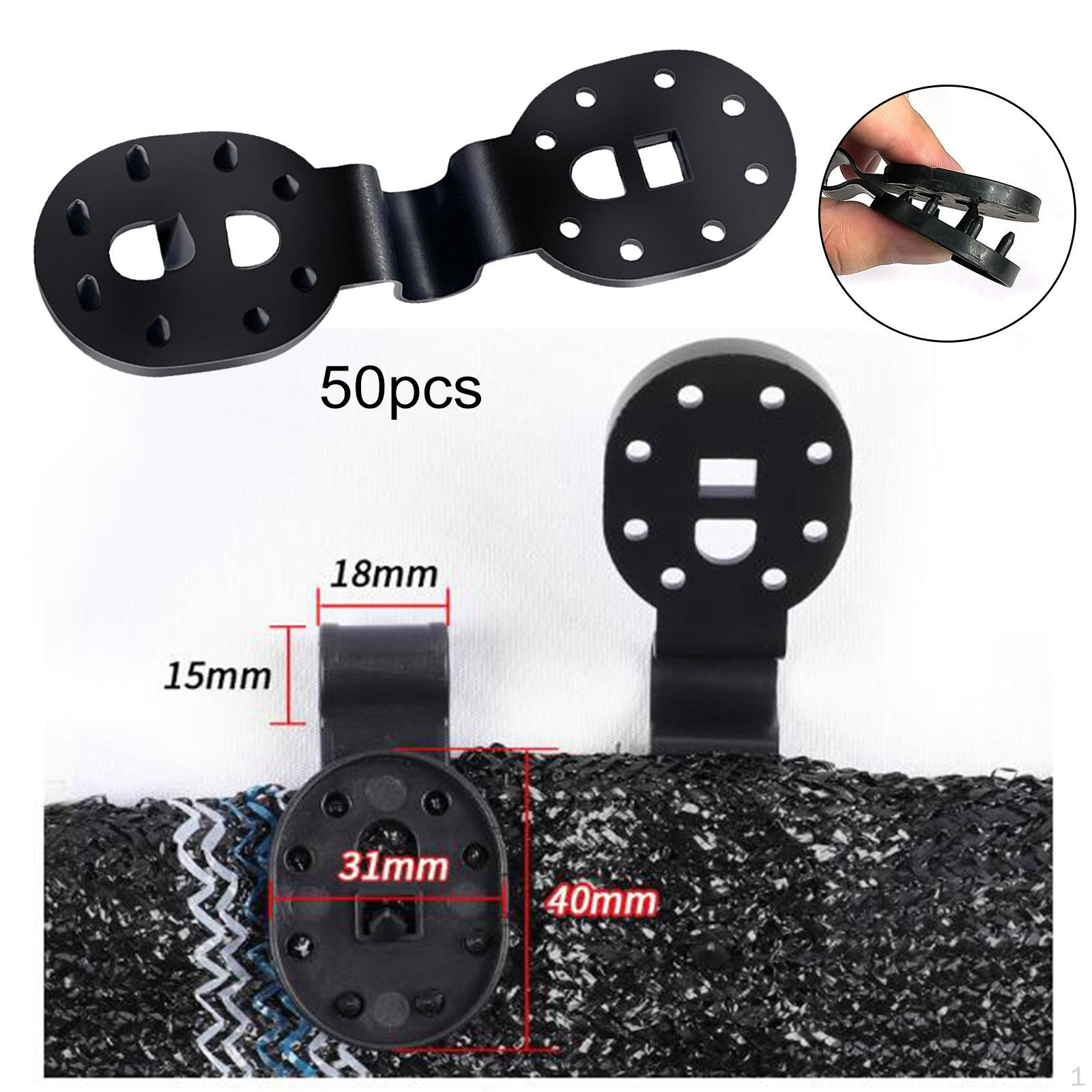 50x Shade Net Clips, Cloth Tighten Tools ,Shading Fixed Fixing Buckle for