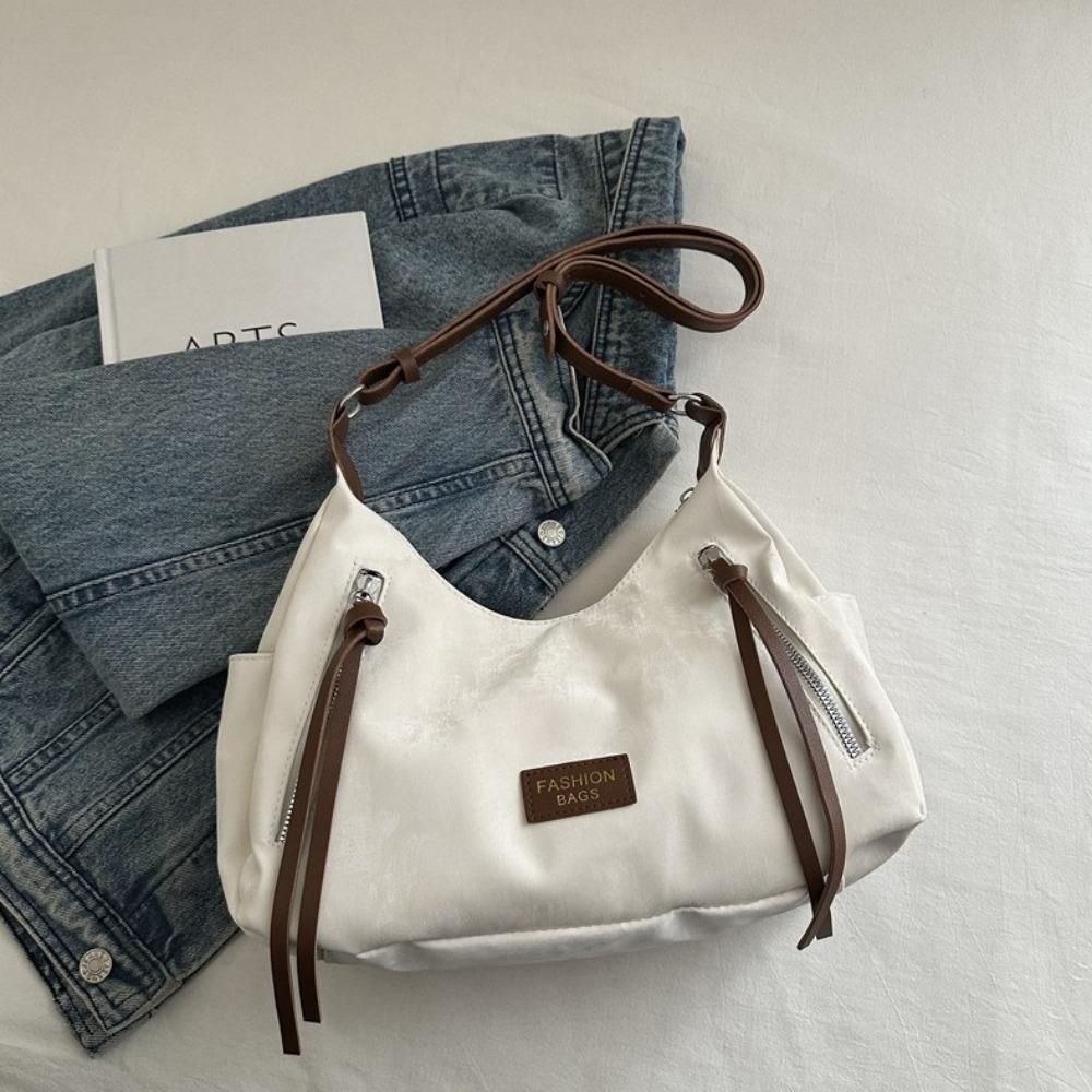 Wide Shoulder Strap Cartoon Shoulder Bag Korean Style Underarm Bag PU Leather Crossbody Bag  Women
