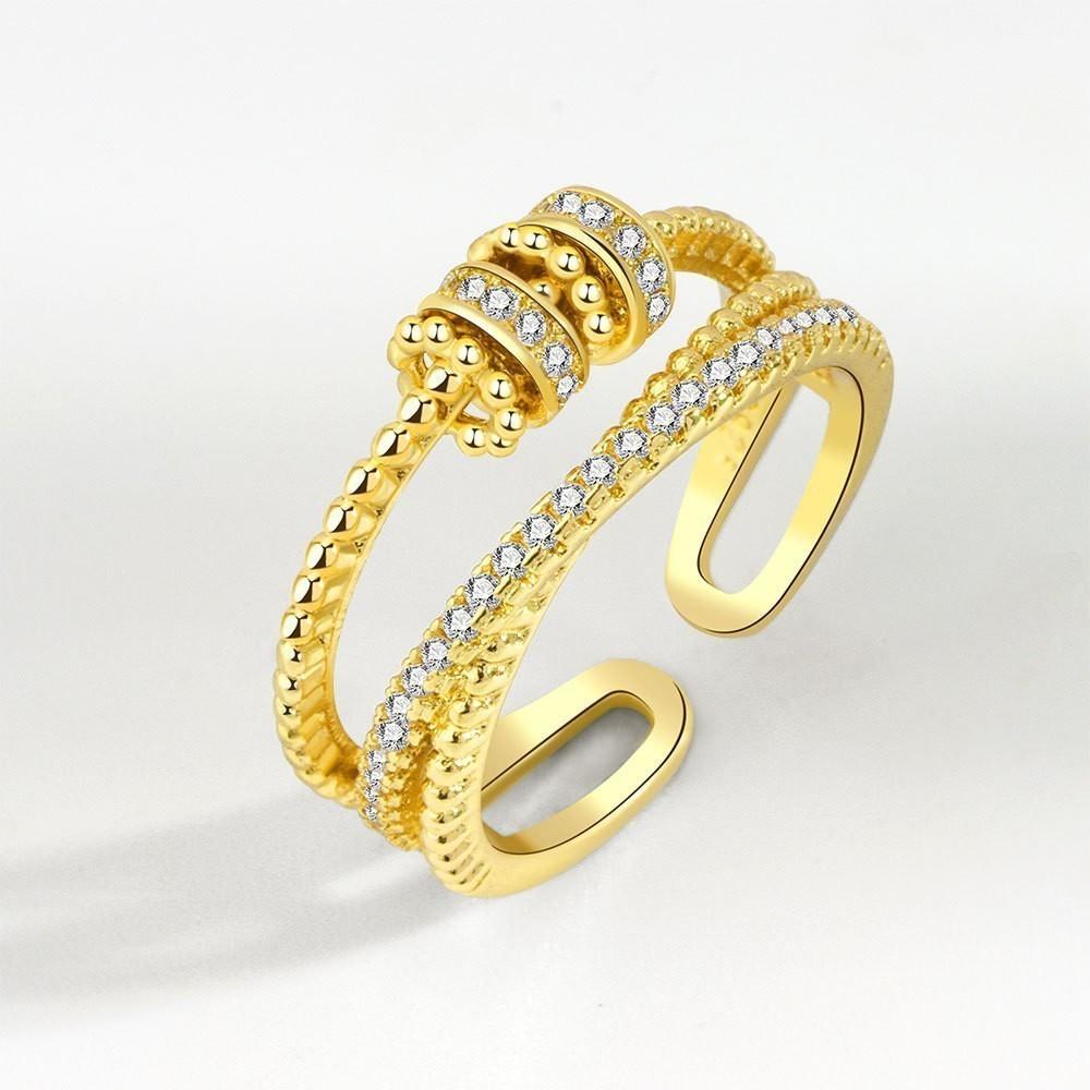 Fidget Spinner Ring for Women, Minimalist Fashion Rotatable Ring, INS Trend Light Luxury Cool Style Jewelry
