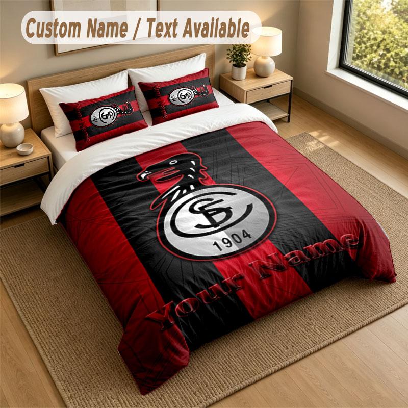 Bedding Set 1 Duvet Cover 2 Pillowcases SC Freiburg FC Print Soft Bed Linen Bedroom Decor
