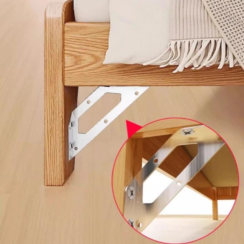 5.63-inch Triangular Support Frame Furniture Bracket Universal Corner Code Fastener, Suitable for Tables, Chairs, and Beds