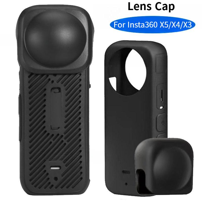 X3/X4/X5 Lens Cap for Insta360 X5 X3 X4 Camera Lens Guard Silicone Protective Cover Anti-Scratch Lens Protector Accessories