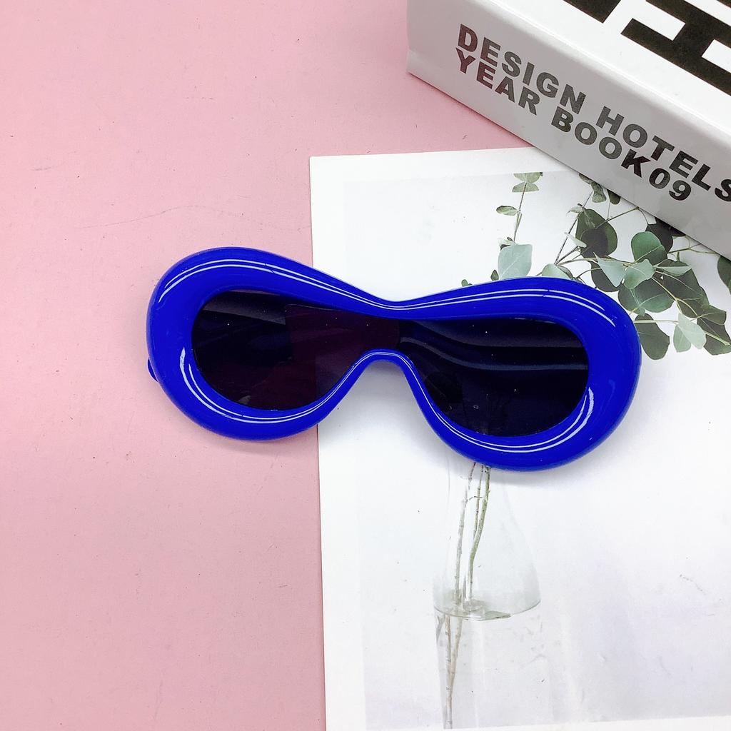 Fashion Cute Candy Colored Bread Inflatable Lips Children'S Sunglasses Personalized Cat Eye Glasses