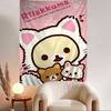 Cute Bear RRilakkumas Cartoon Tapestry Art Science Fiction Room Home Decor Art Home Decor