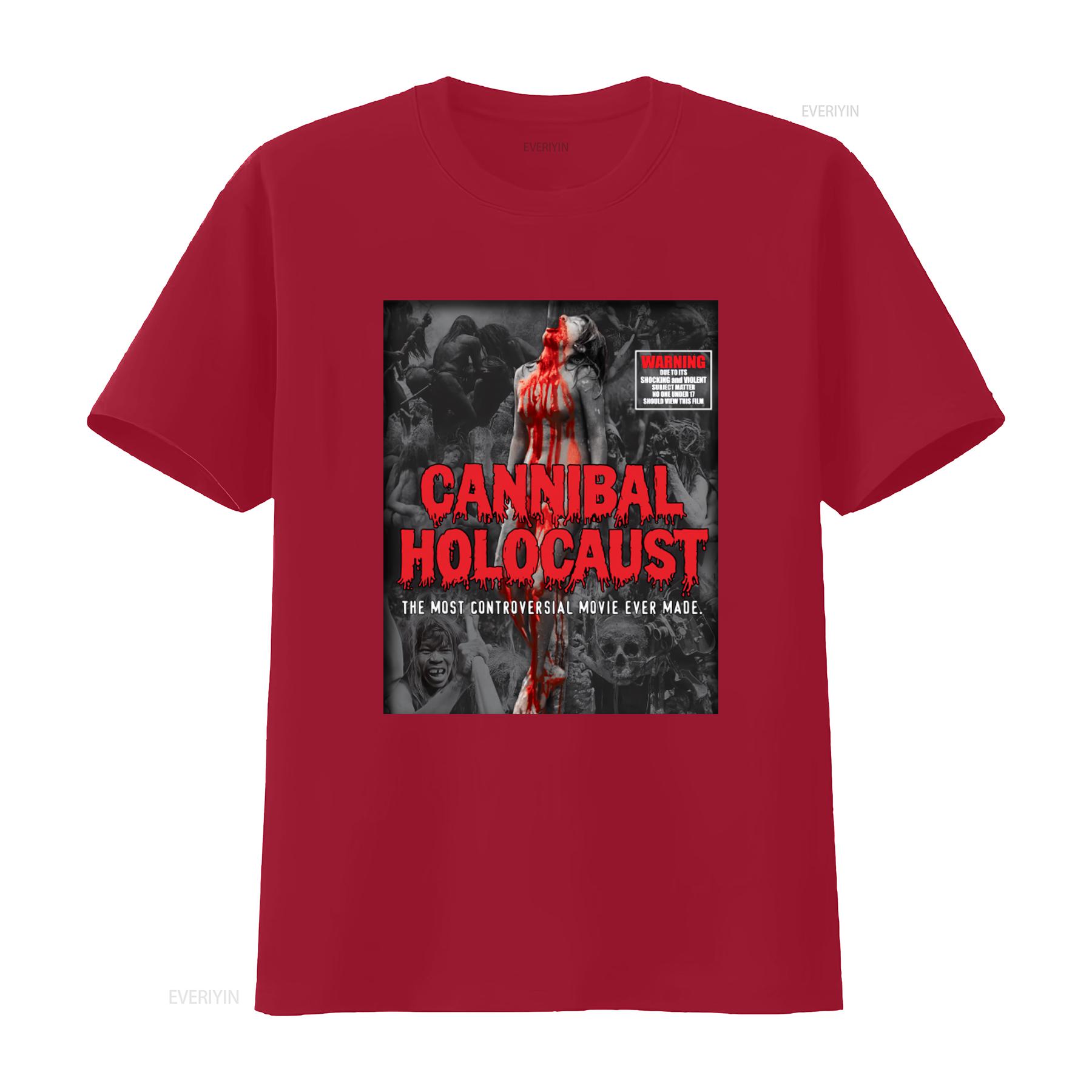 

Cannibal Holocaust Horror Movie Inspired Women on Stake T Shirt TE3894 vintage Washed Versatile streetwear designer clothes S