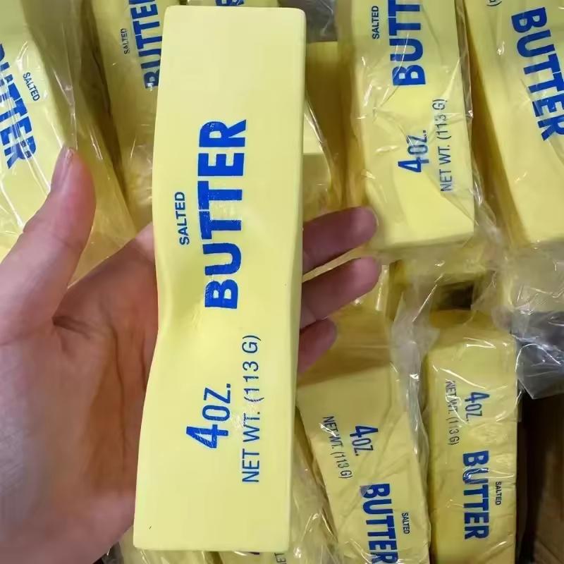 Antistress Butter Stick Fidget Toys Squishy Elastic Cheese Stick Funny Decompression Stress Relief Games Toy for Christmas Gift