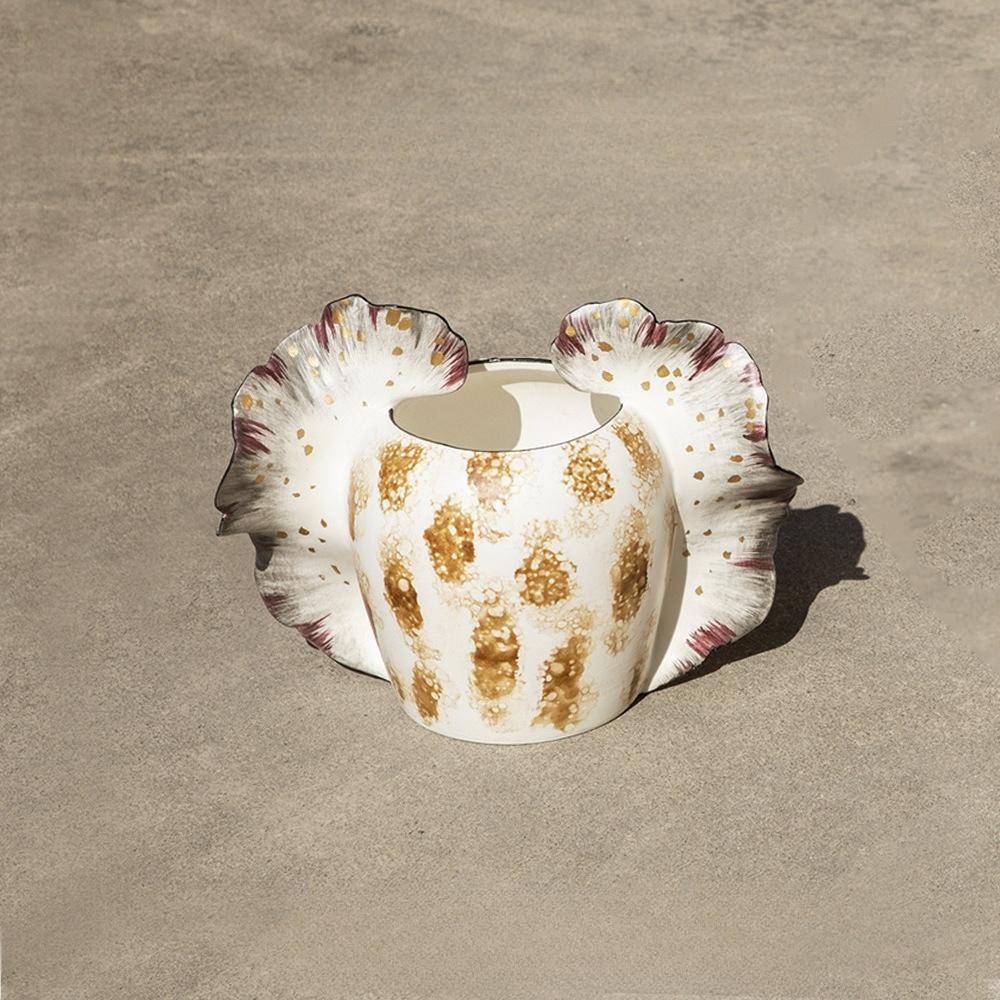 

Creative Ceramic Vases Colorful Storage Flower Bottle Living Room Desktop Vases Modern Luxury Home Decoration Accessories