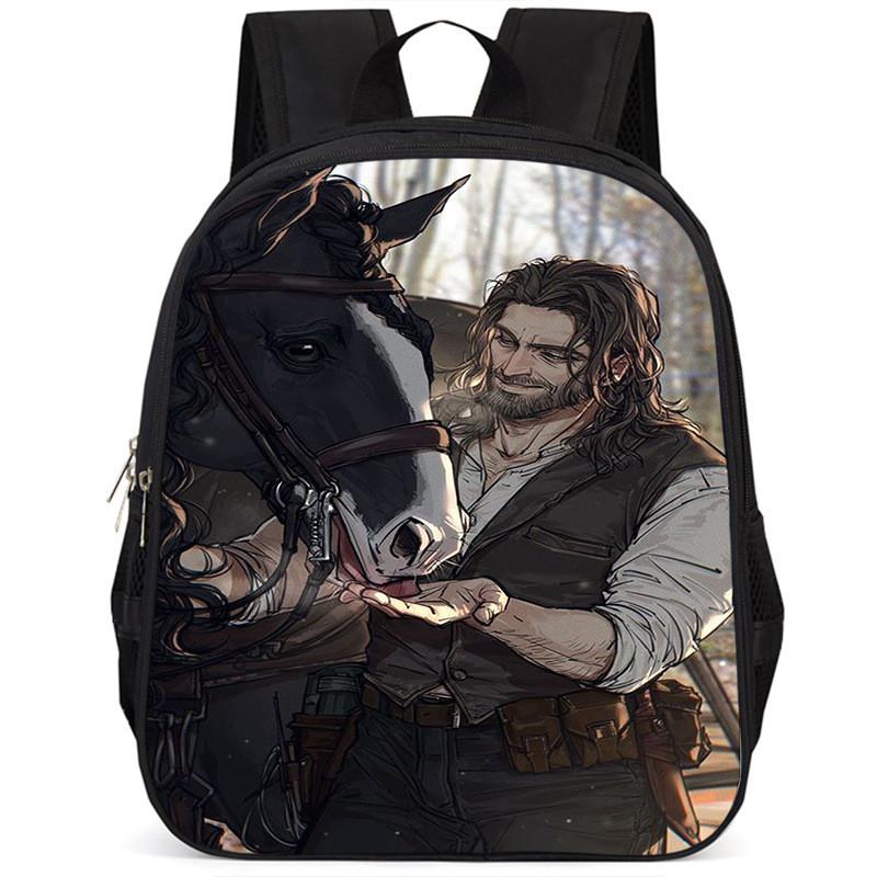 Durable Large Capacity 15-inch Oxford Cloth School Backpack For Kids Unisex