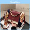2023 New Trendy Street Fashion Shoulder Bag For Women With Scarf Chain Handle Small Square Bag