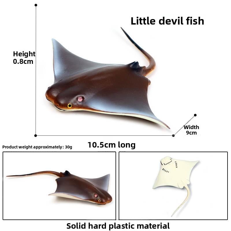 Crab Turtle Squid Salamander Hairtail Salmon Shark Marine Life Model Ornament