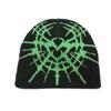 European and American Autumn and Winter Trend Cold Proof and Warm Cartoon Pattern Jacquard Knitted Hat