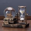 Crystal Ball Hourglass Timer - Creative Glass Ornament for Living Room or Wine Cabinet