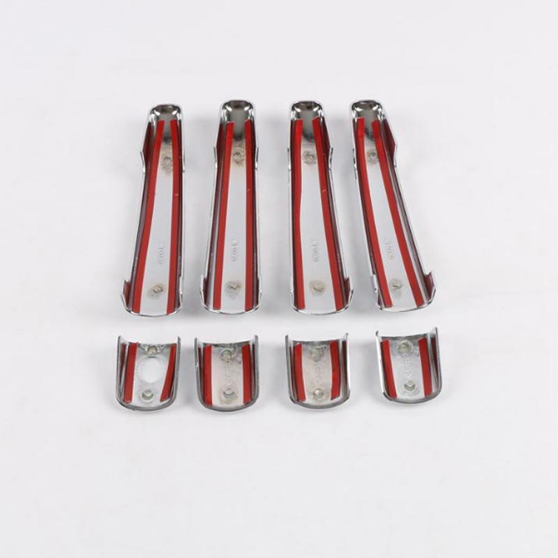 For Peugeot 207 2006-2013 Accessory chrome silver car door handle covers trim 2008 2009 2010 2011 2012