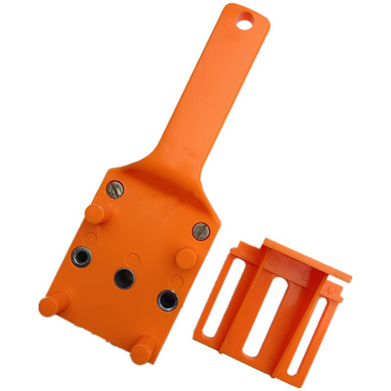 Woodworking Straight Hole Drilling Locator Handheld Furniture Wood Tenon Wooden Board Connection Positioning Drilling Tool