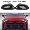 Pair Gloss Black Car Rearview Mirror Cover Cap For COROLLA HYBRID LE - 87915-52251 87910-02926 Rearview Mirror Protector