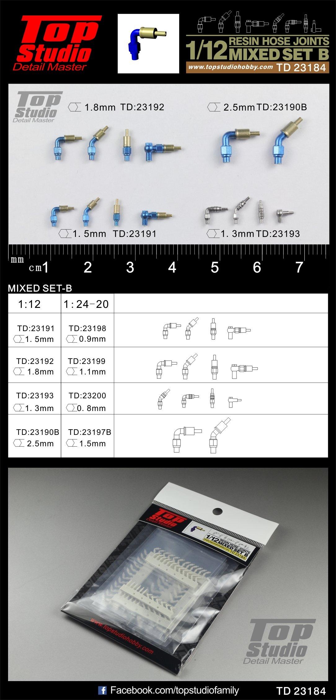 

Смешанный комплект соединений шланга Top Studio Resin B TD23184 1/12