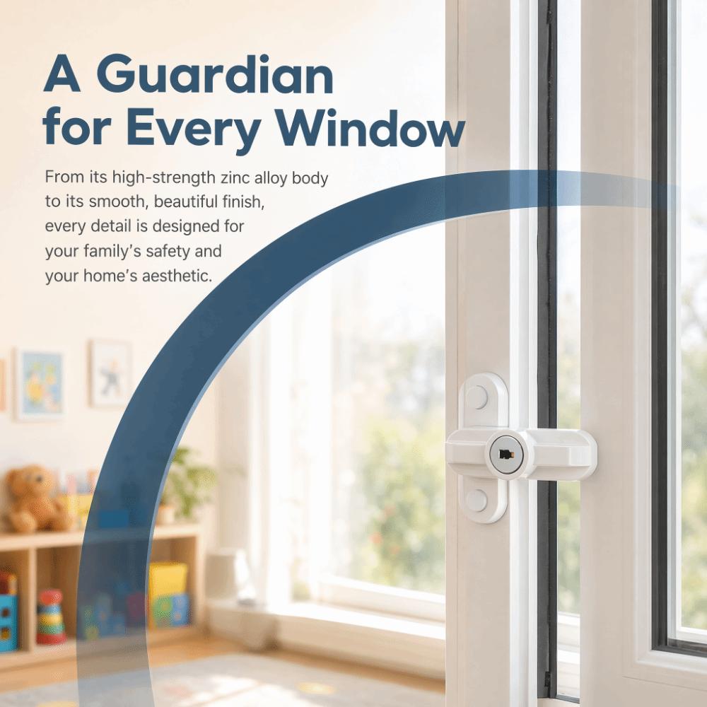 Zinc Alloy Window Lock Proof Anti Theft Window Lock Secure Window Sash Lock Office