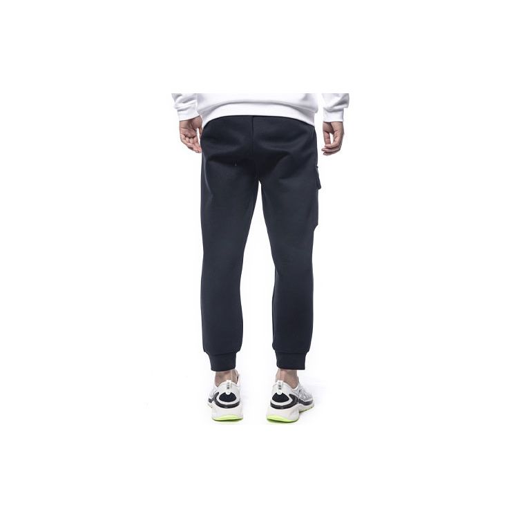 Anta Pocket Loose Knit Cargo Sweatpants Men Bottoms Black 152211324-2