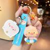 Adorable Cartoon Silicone Pig Keychain Lovely Bag Charm For Girls Car Decor