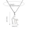 Silver Color Mom Daughter Family Necklace Stainless Steel Chain Daughter Silhouettes Necklace Mothers Day Jewelry