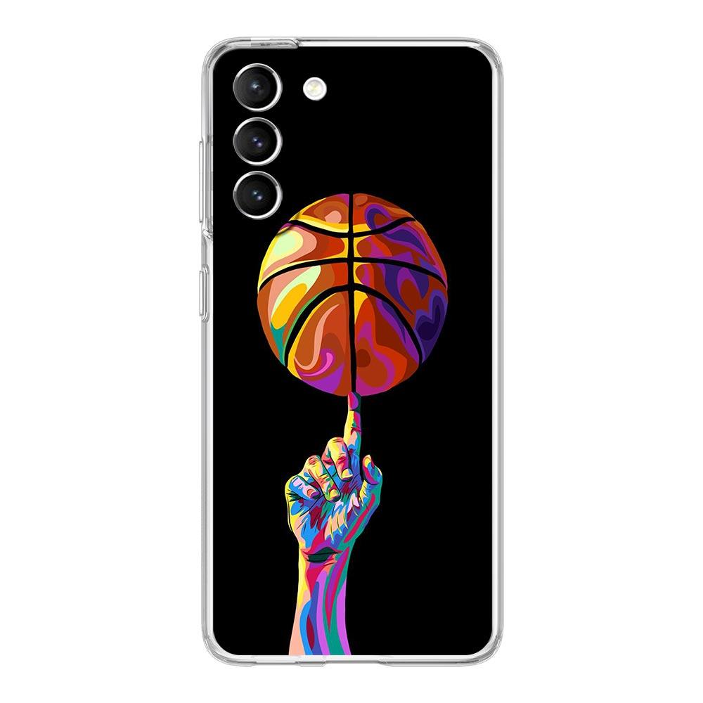 Basketball Court Sports Clear Silicone Phone Case For Samsung Galaxy S23 S22 5G S20 Ultra S21 FE 5G S10E S9 S8 S10 Plus Cover