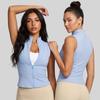 Women S Sleeveless Fitness Sports Top Elastic Slim Fit